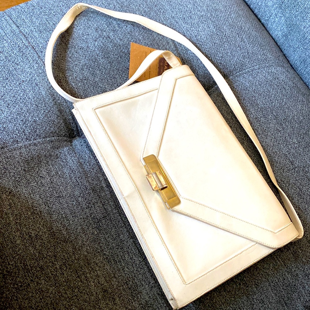 Vintage White Lou Taylor Purse